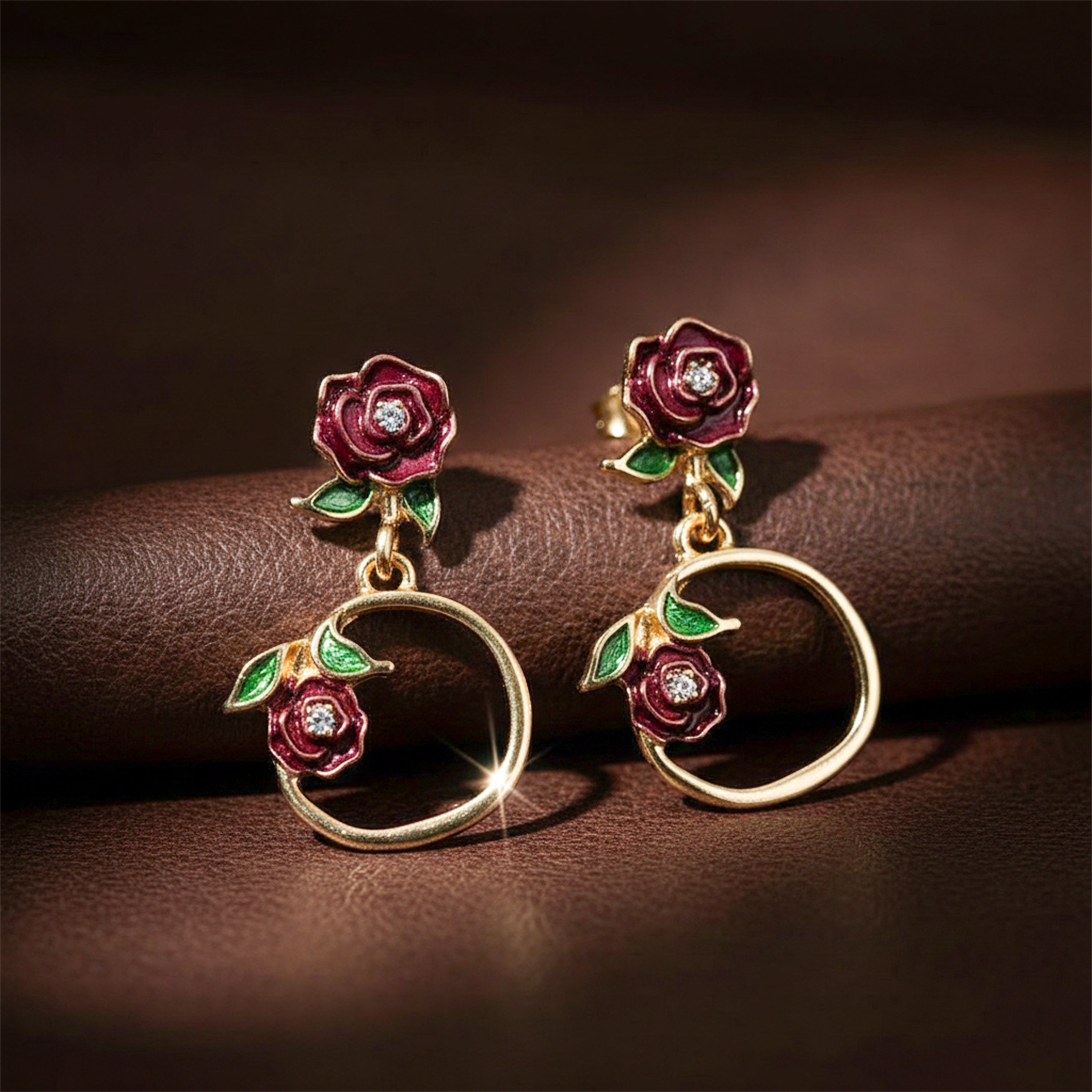 Rose Loop Luxe Earrings