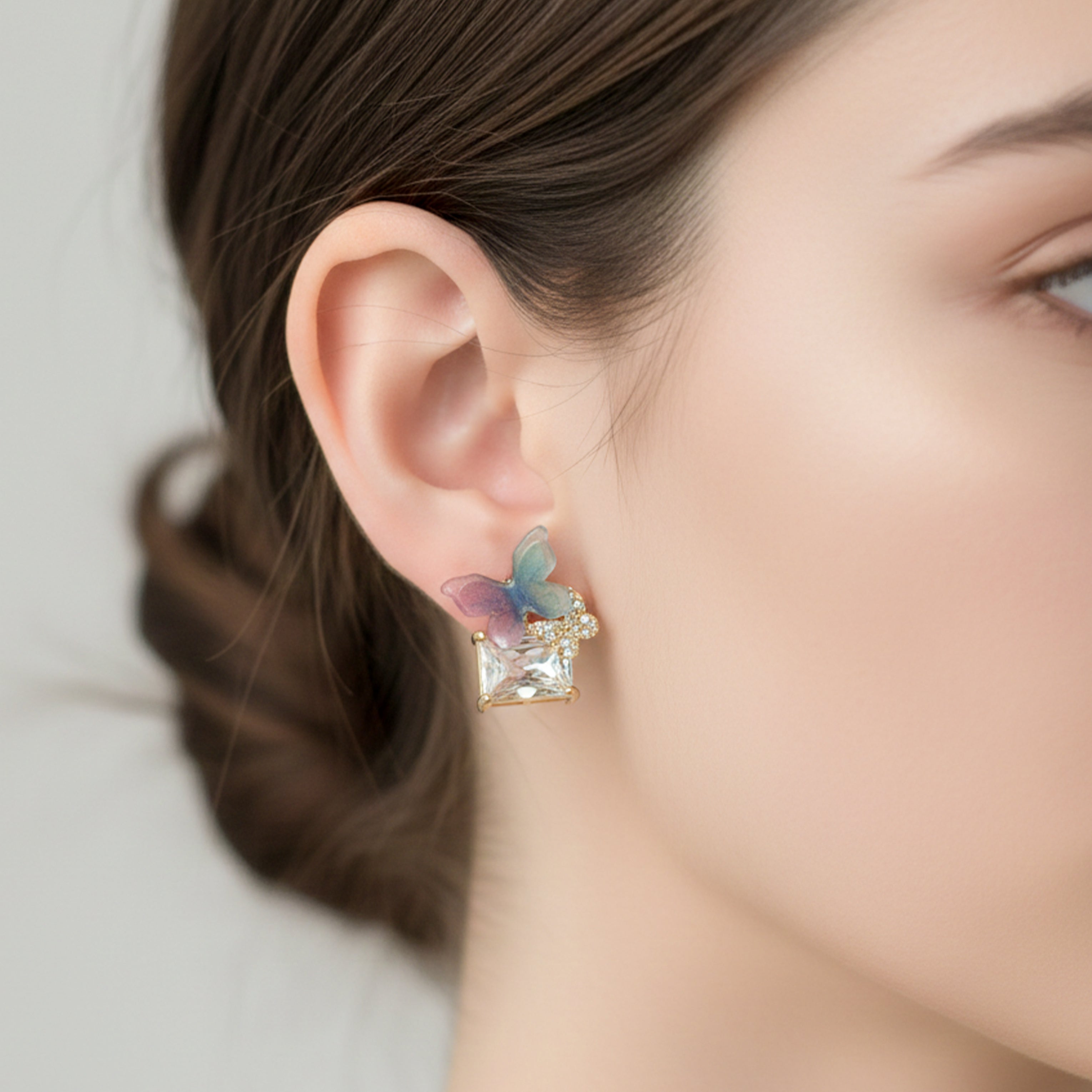 Rangrez Pastel Butterfly Earrings
