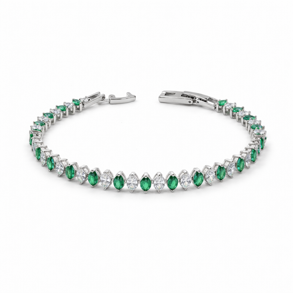 Elite Emerald Spark Tennis Bracelet