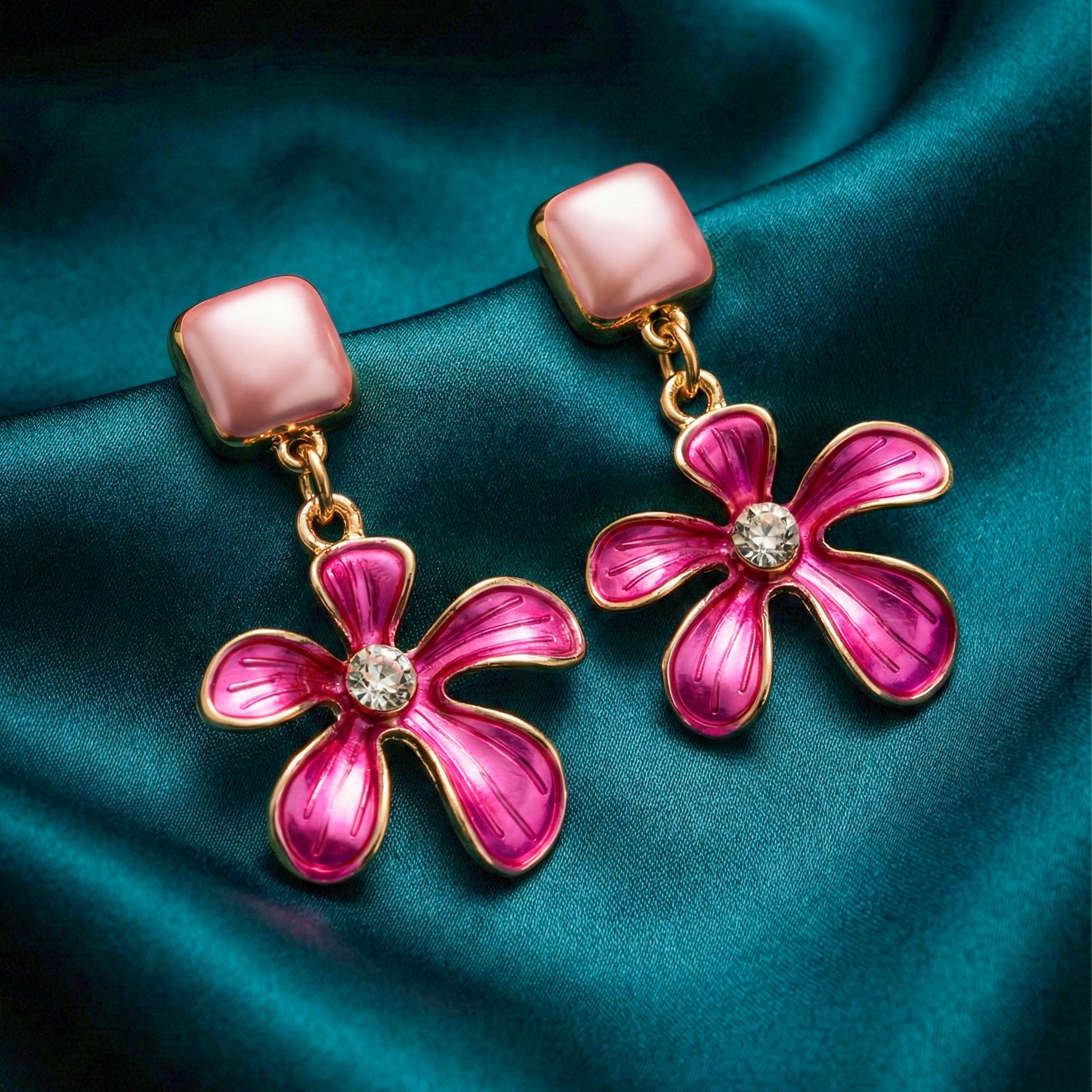 Blush Flower Chic Earrings
