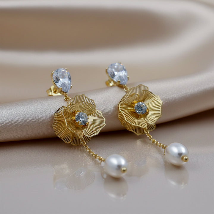Ethereal Floral Drops Earrings