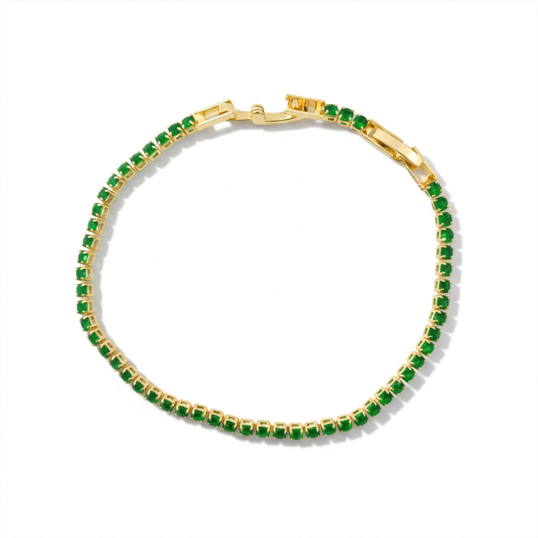 Green Emerald Tennis Bracelet