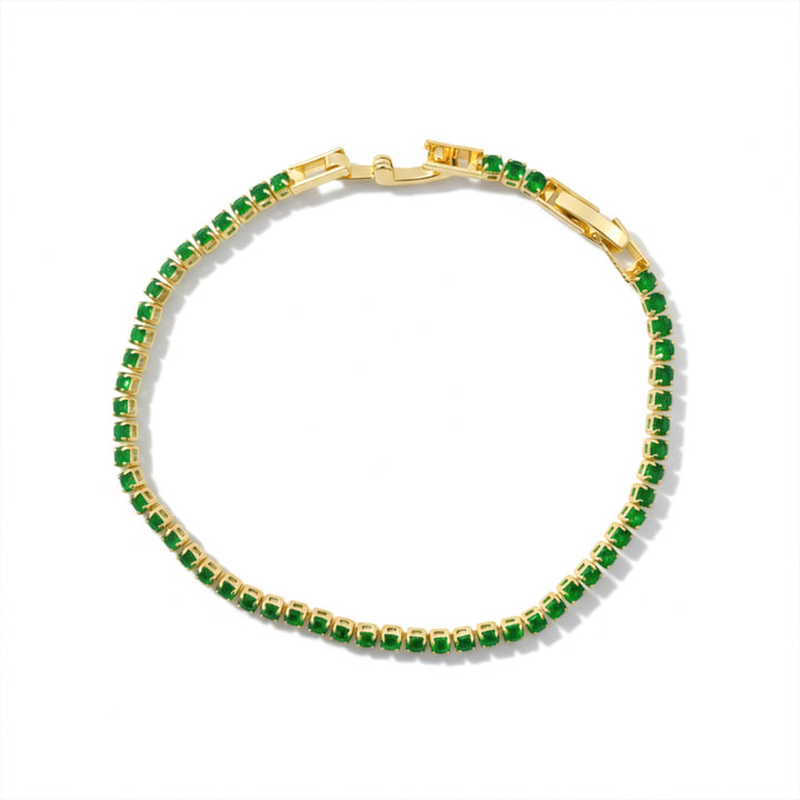 Green Emerald Tennis Bracelet
