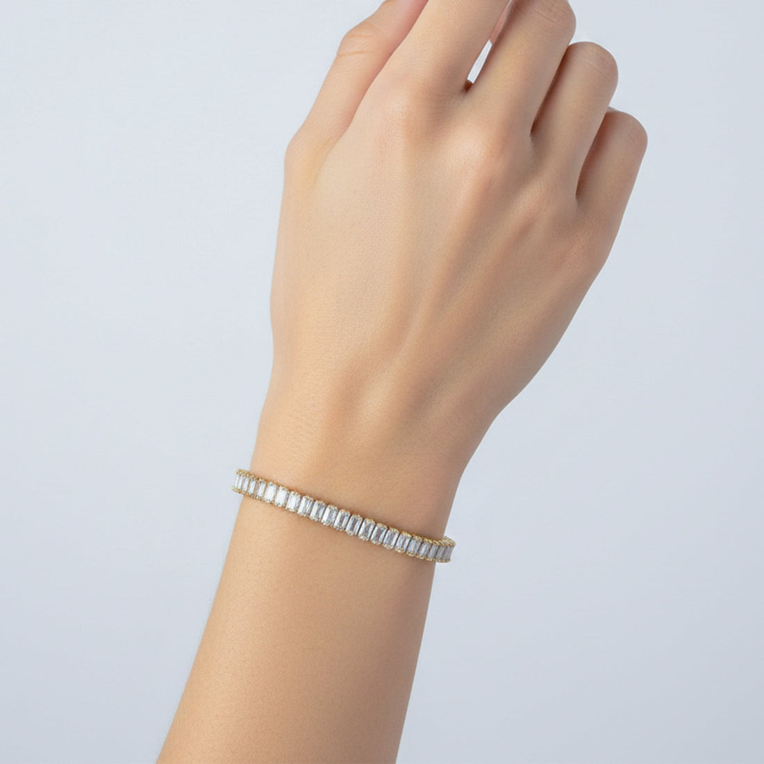 Classic Gold CZ Tennis Bracelet