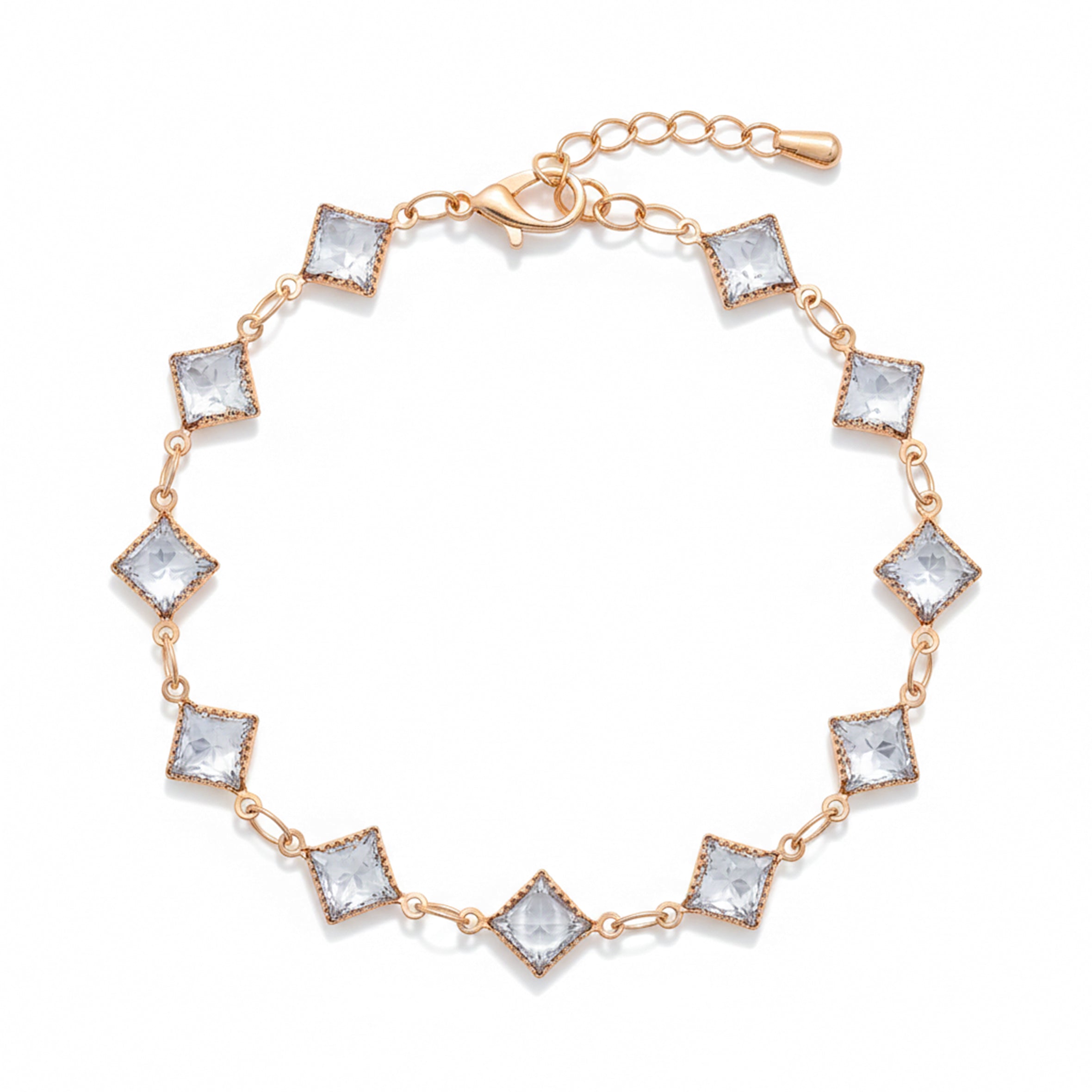 Veloura Geometric Crystal Bracelet