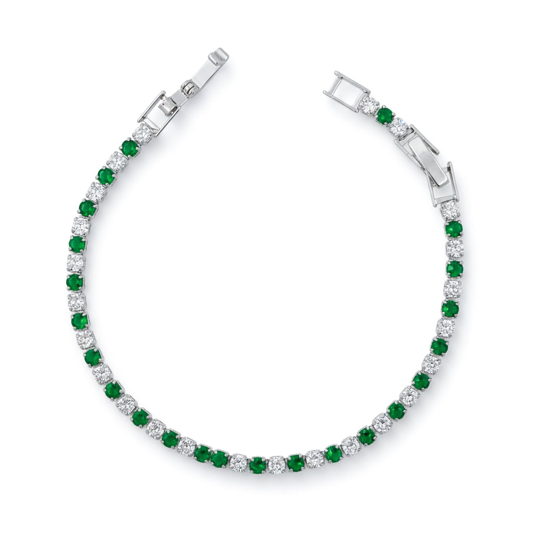 Crown Diamond Tennis Bracelet