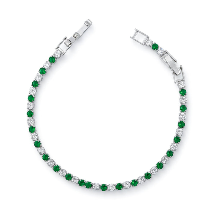 Crown Diamond Tennis Bracelet