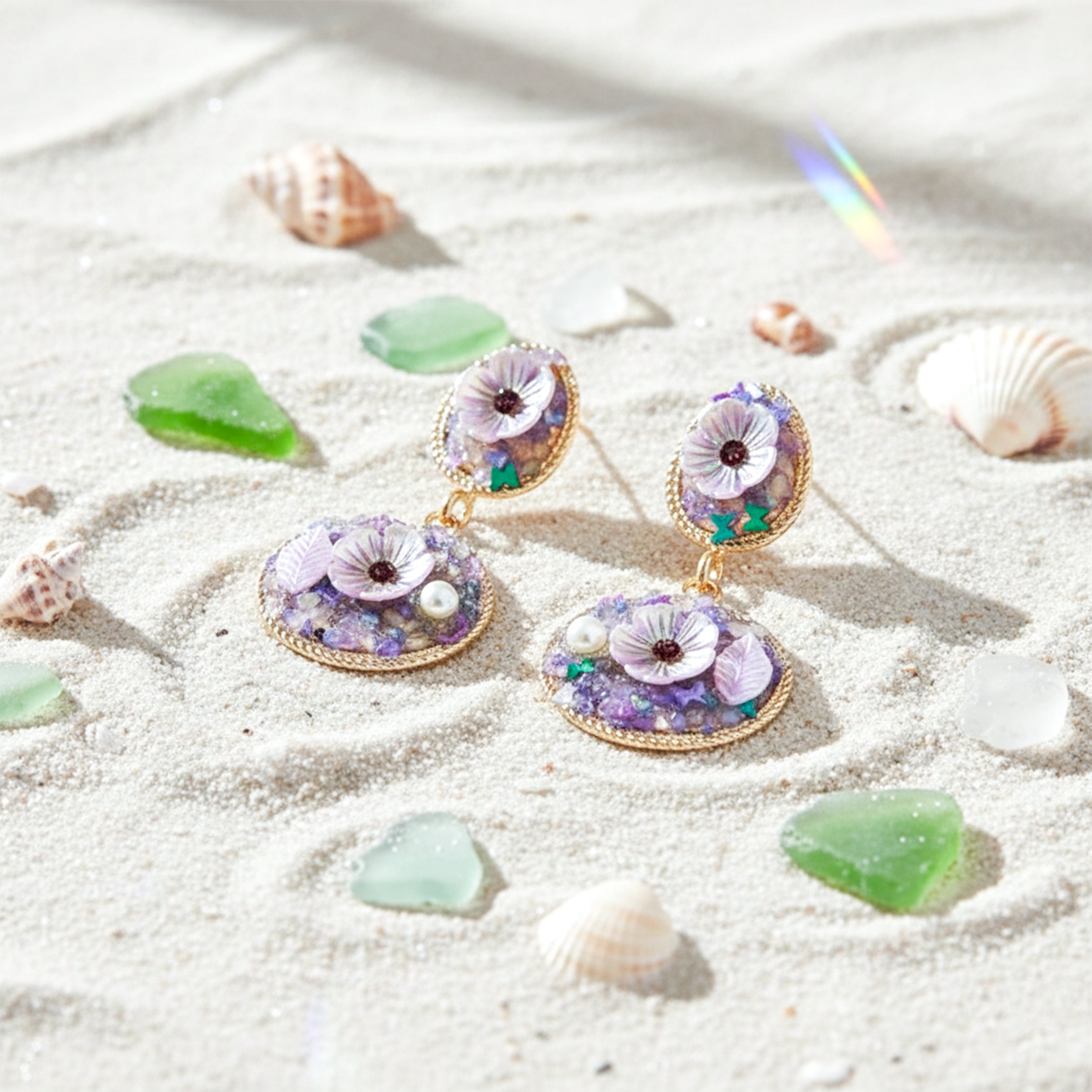 Lilac Luxe Dangles Earrings