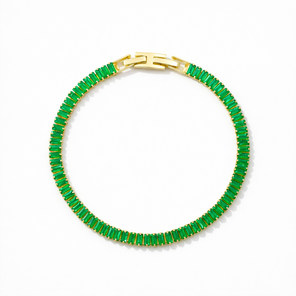 Regal Emerald Glow Bracelet