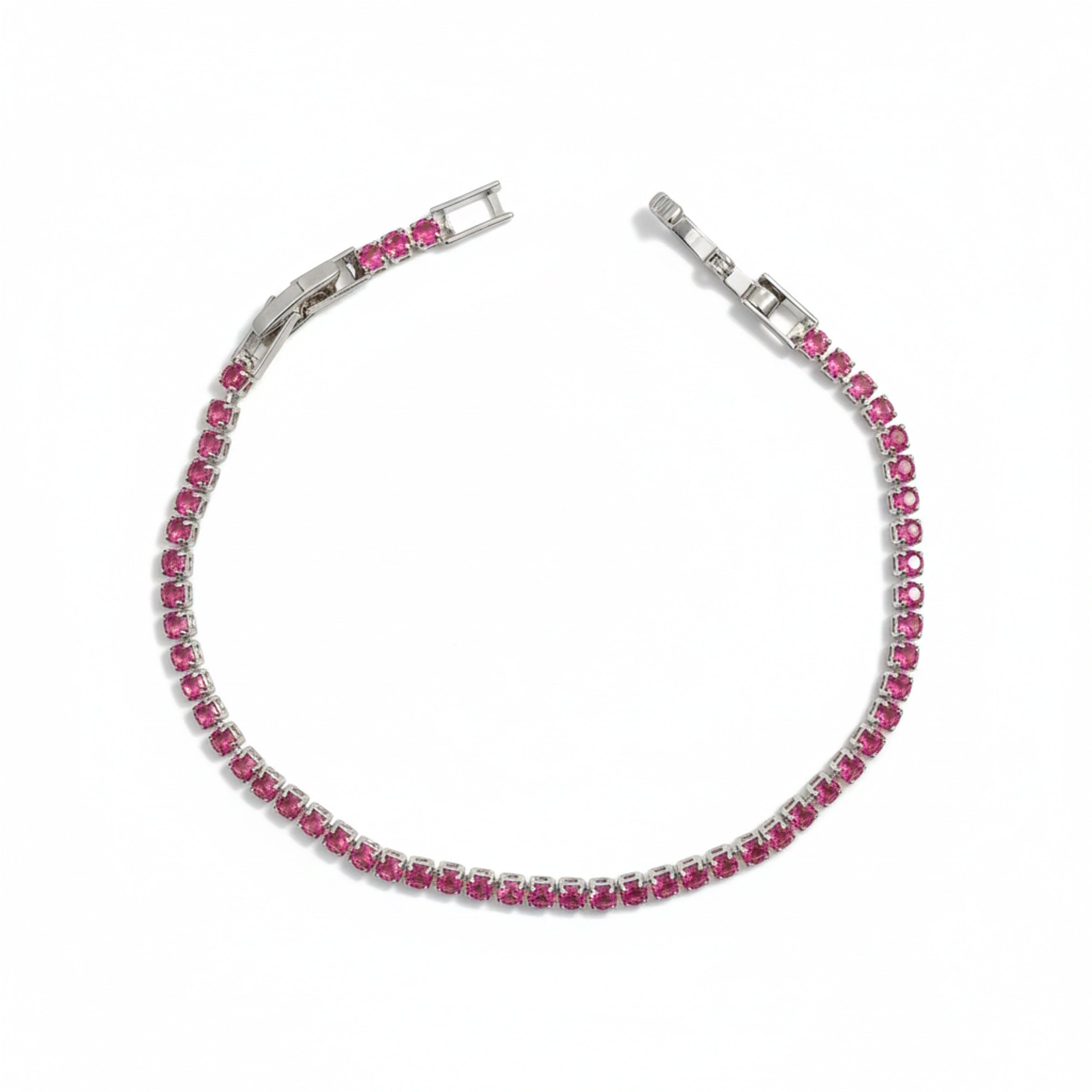 Ruby Radiance Luxe Tennis Bracelet