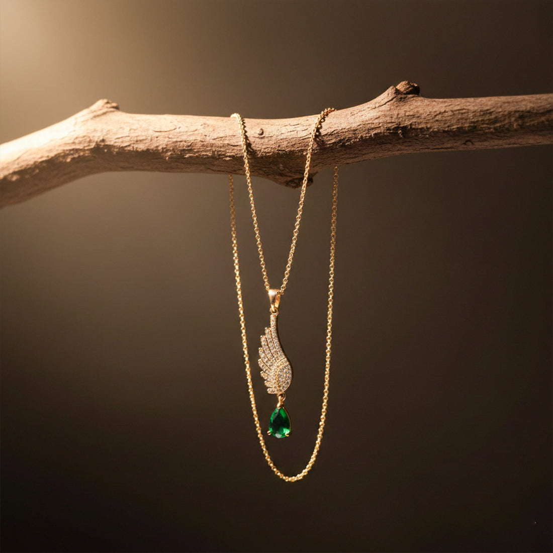 Angel Wing Pendant Necklace