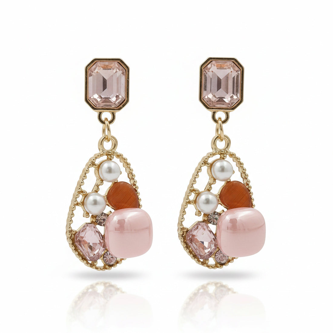 Pink Luxe Charm Earrings