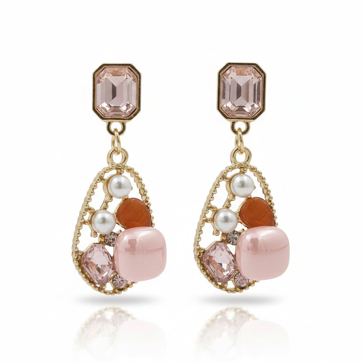 Pink Luxe Charm Earrings