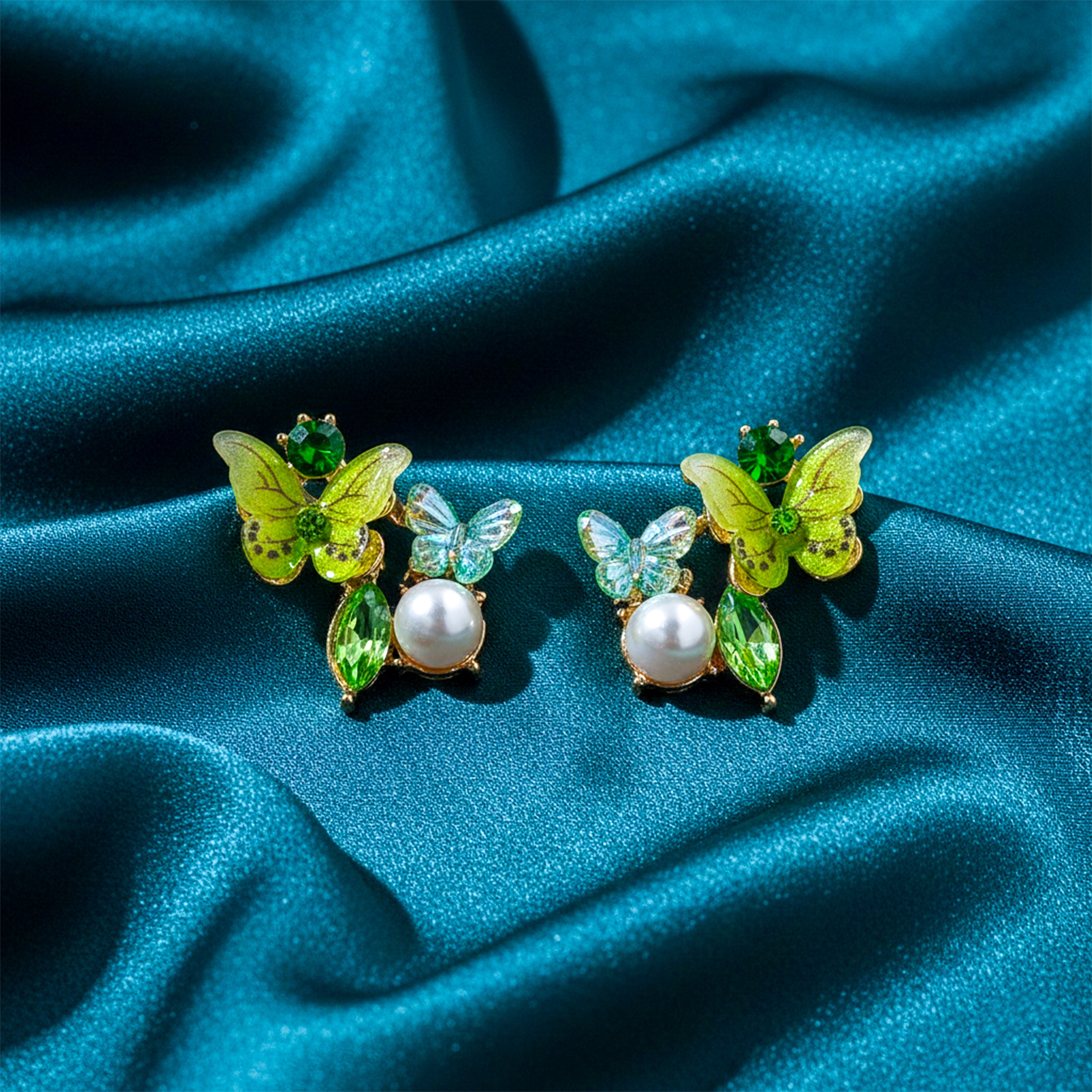 Butterfly Pearl Elegance Earrings