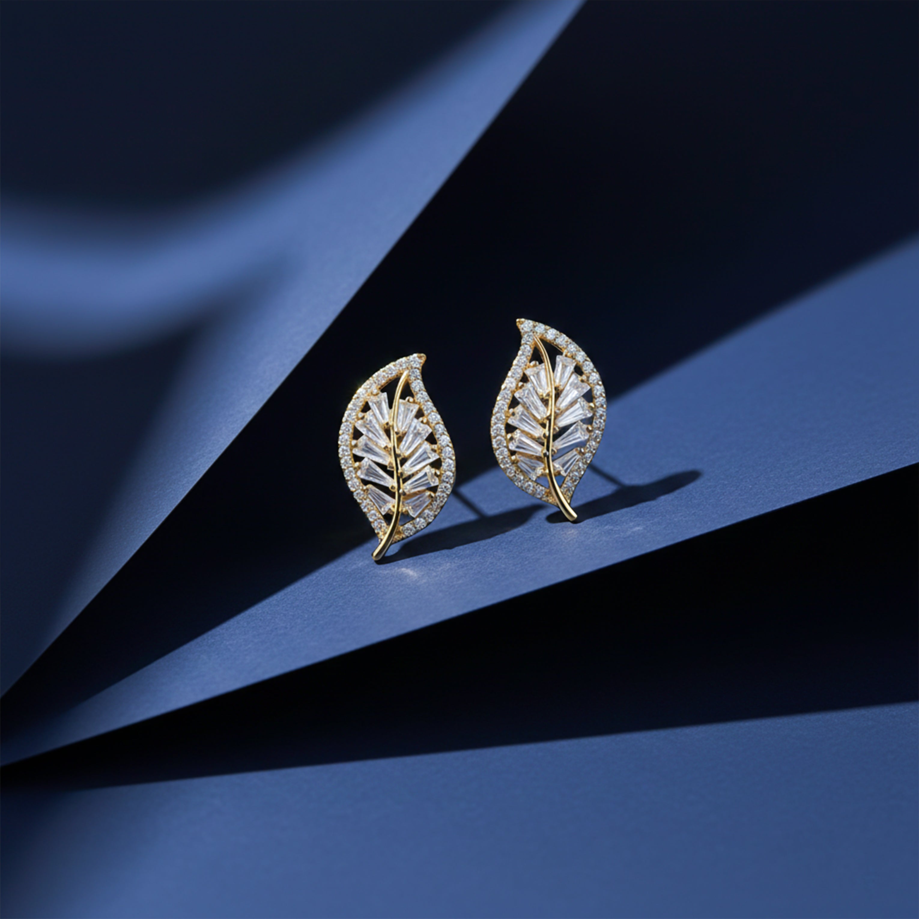 Leaf Luxe Stud Earrings