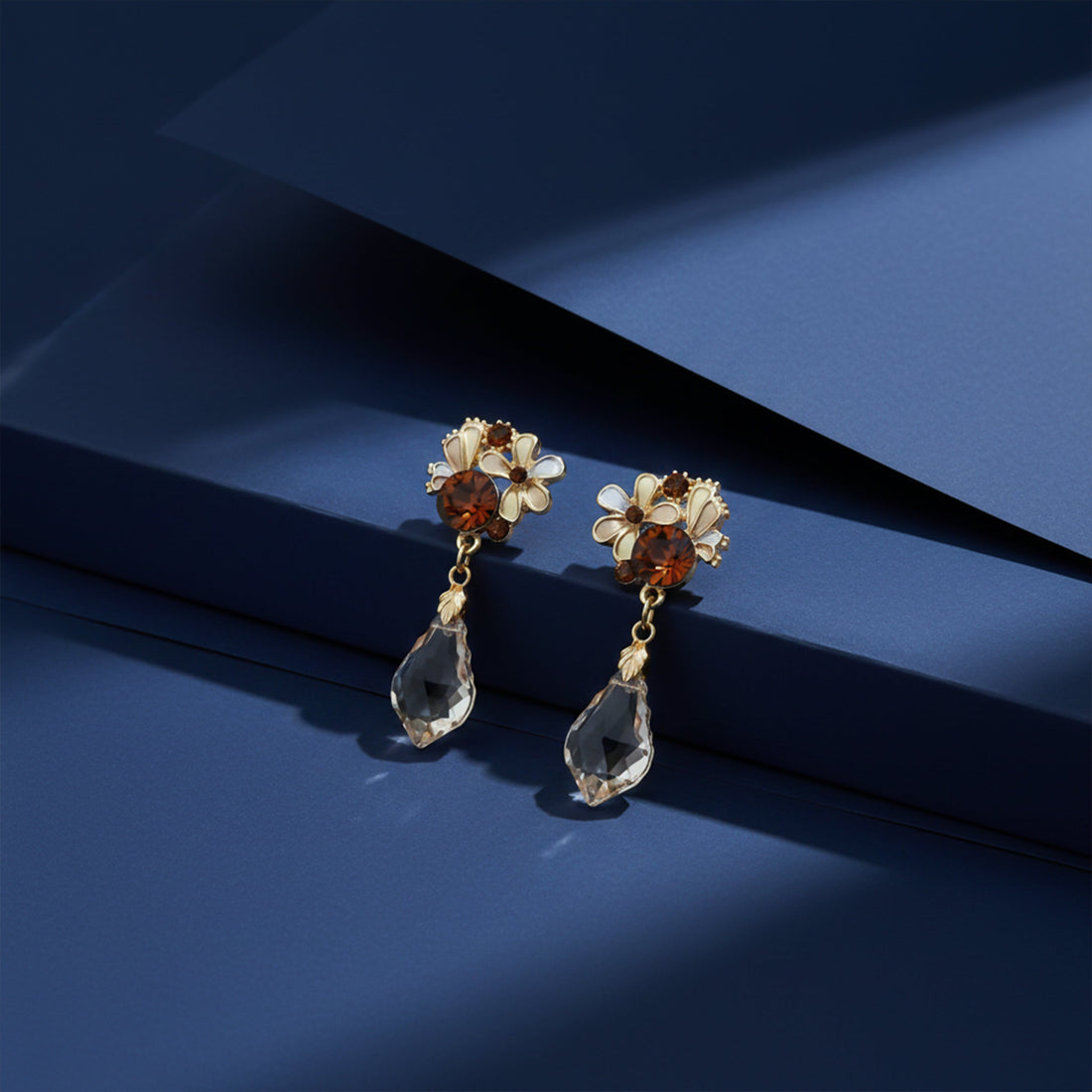 Amber Shine Designer Earrings