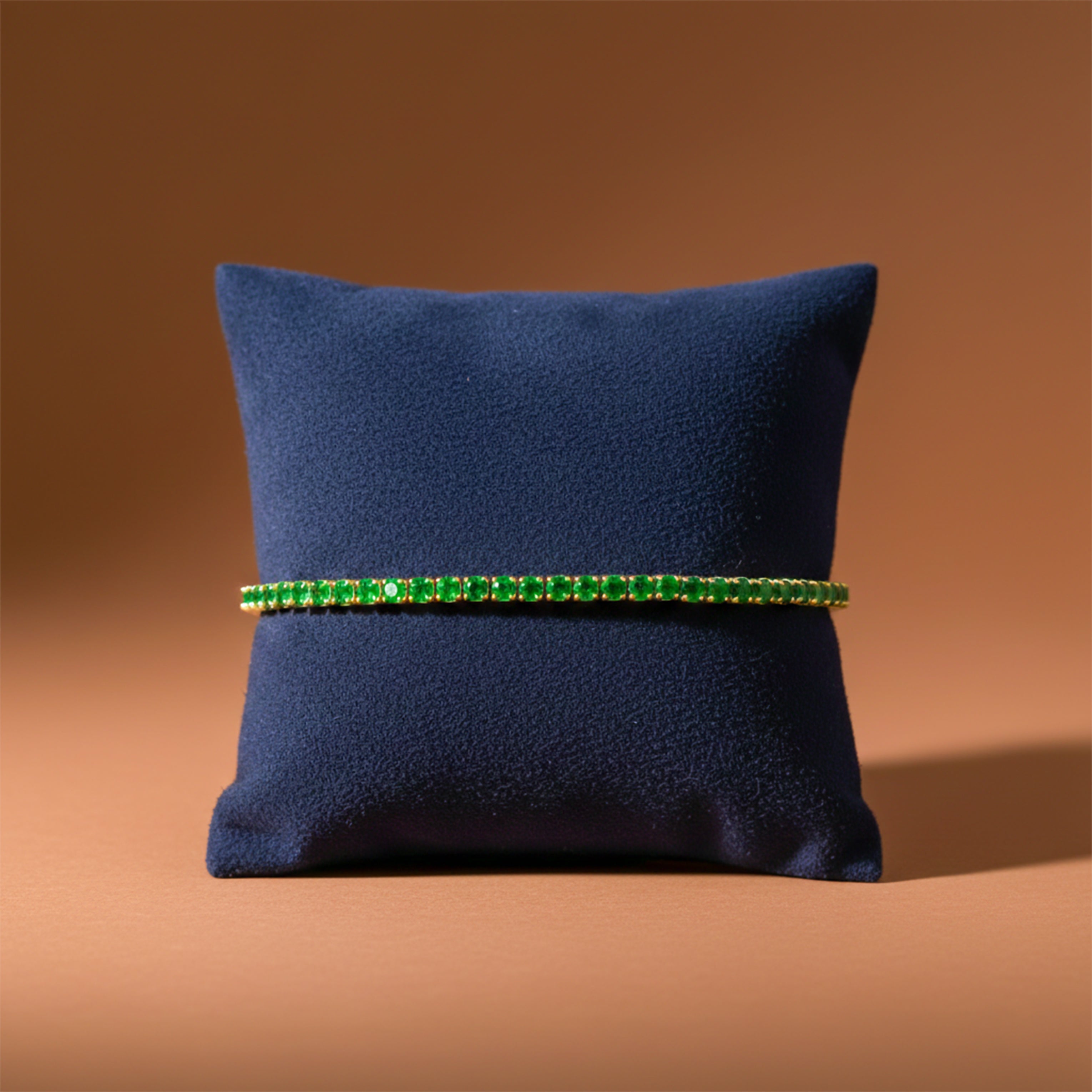 Green Emerald Tennis Bracelet