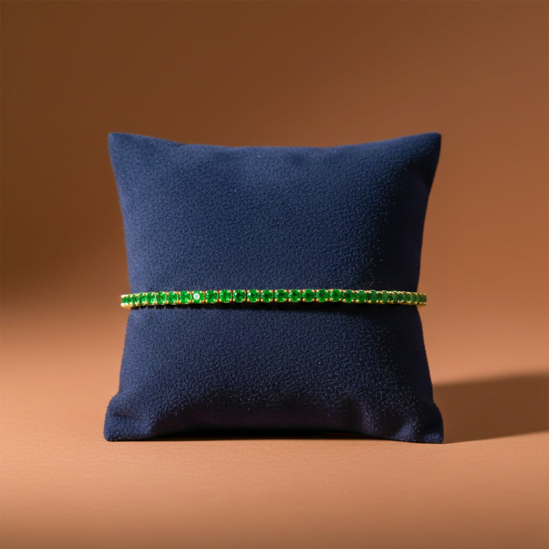 Green Emerald Tennis Bracelet
