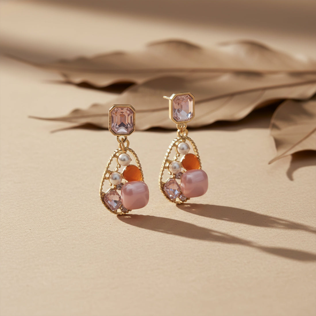 Pink Luxe Charm Earrings