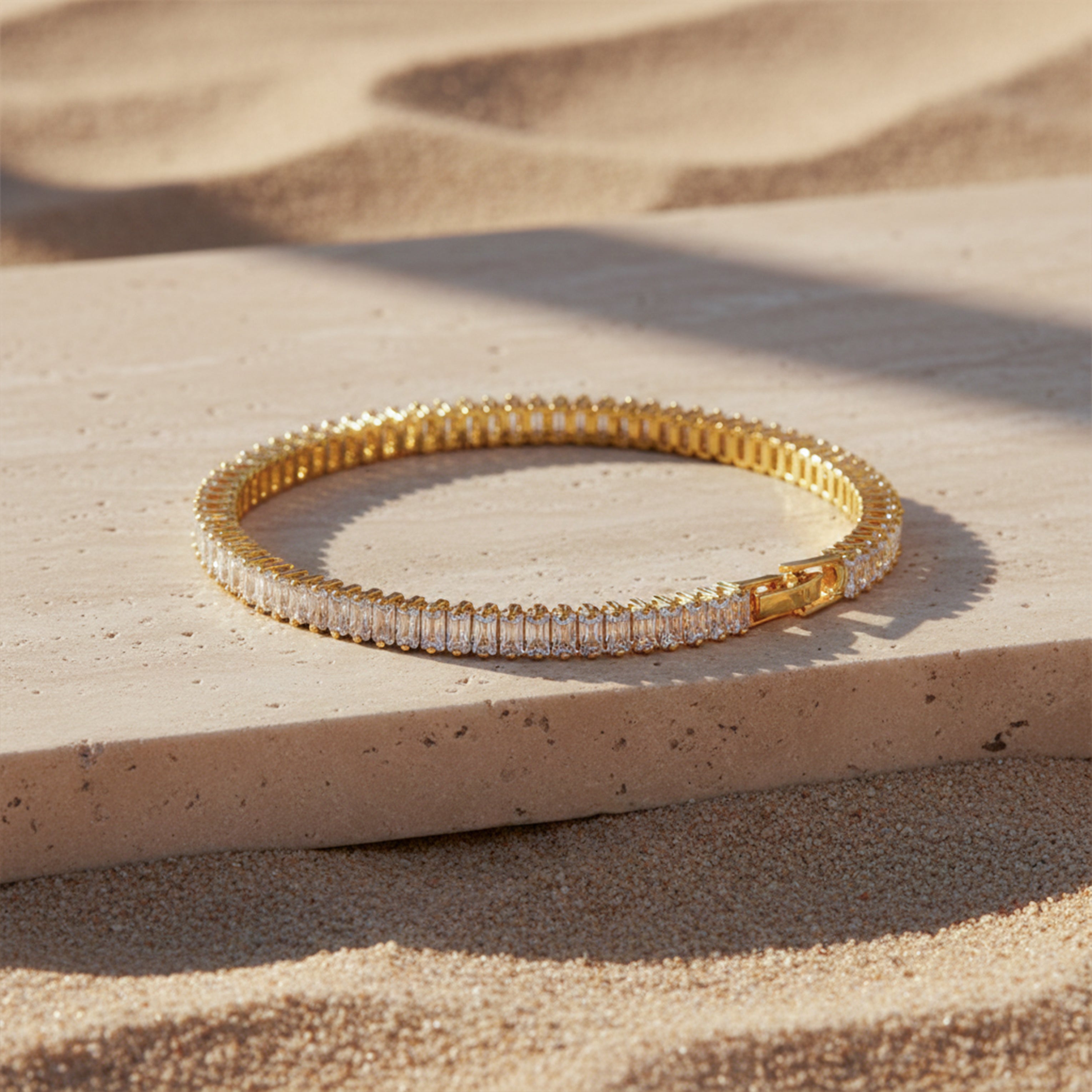 Classic Gold CZ Tennis Bracelet