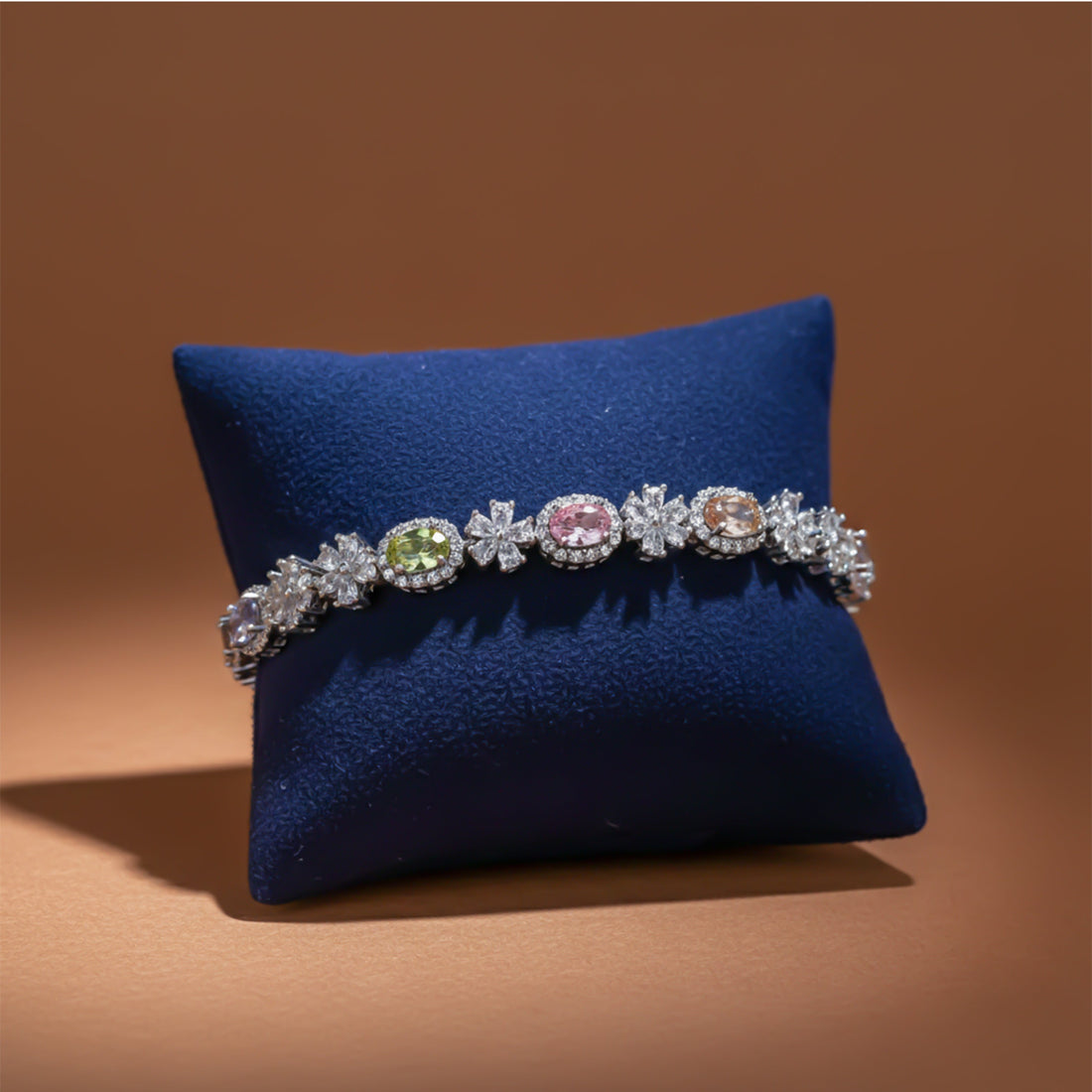 Regal Rainbow Gemstone Luxury Bracelet