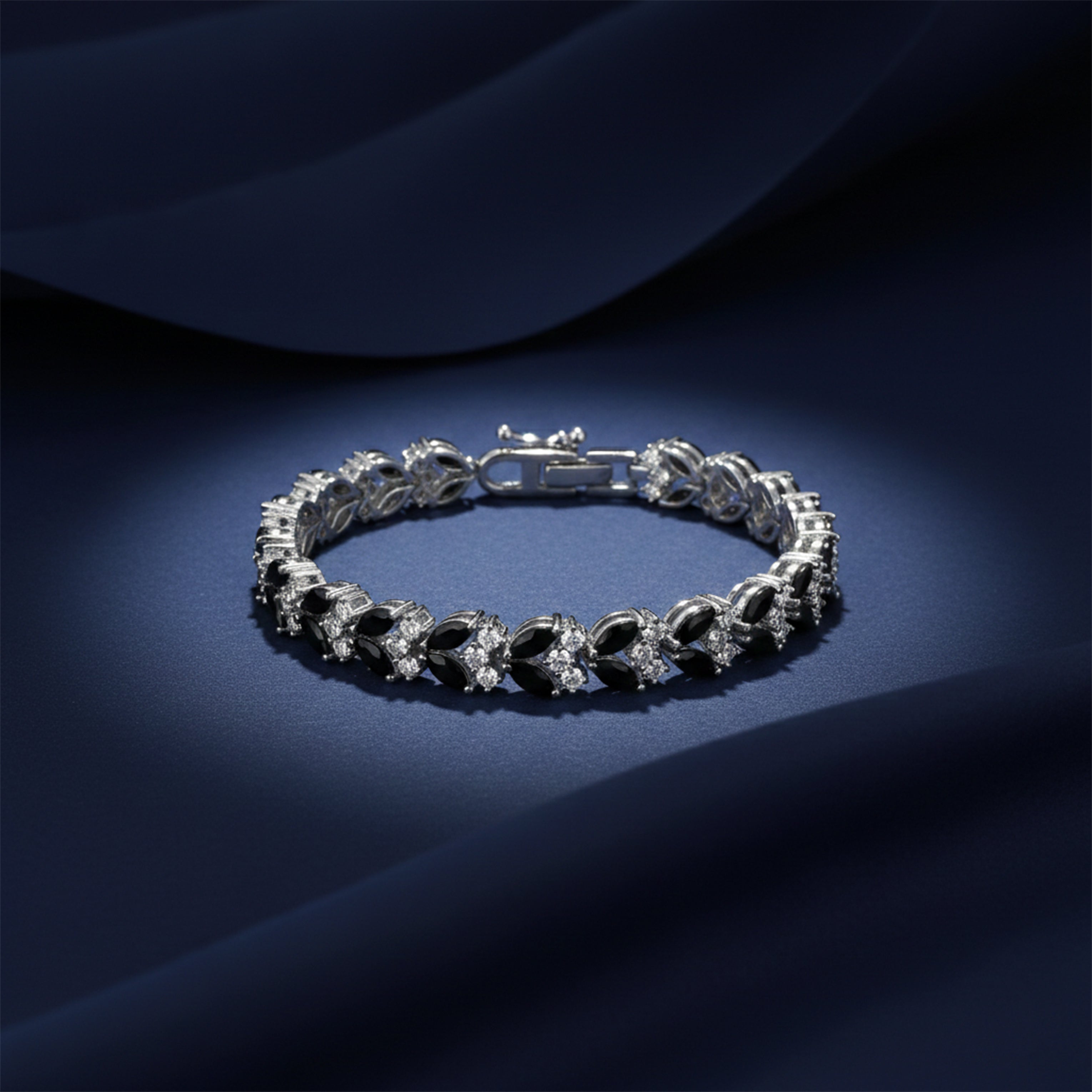 Black Marquise Diamond Luxe Bracelet
