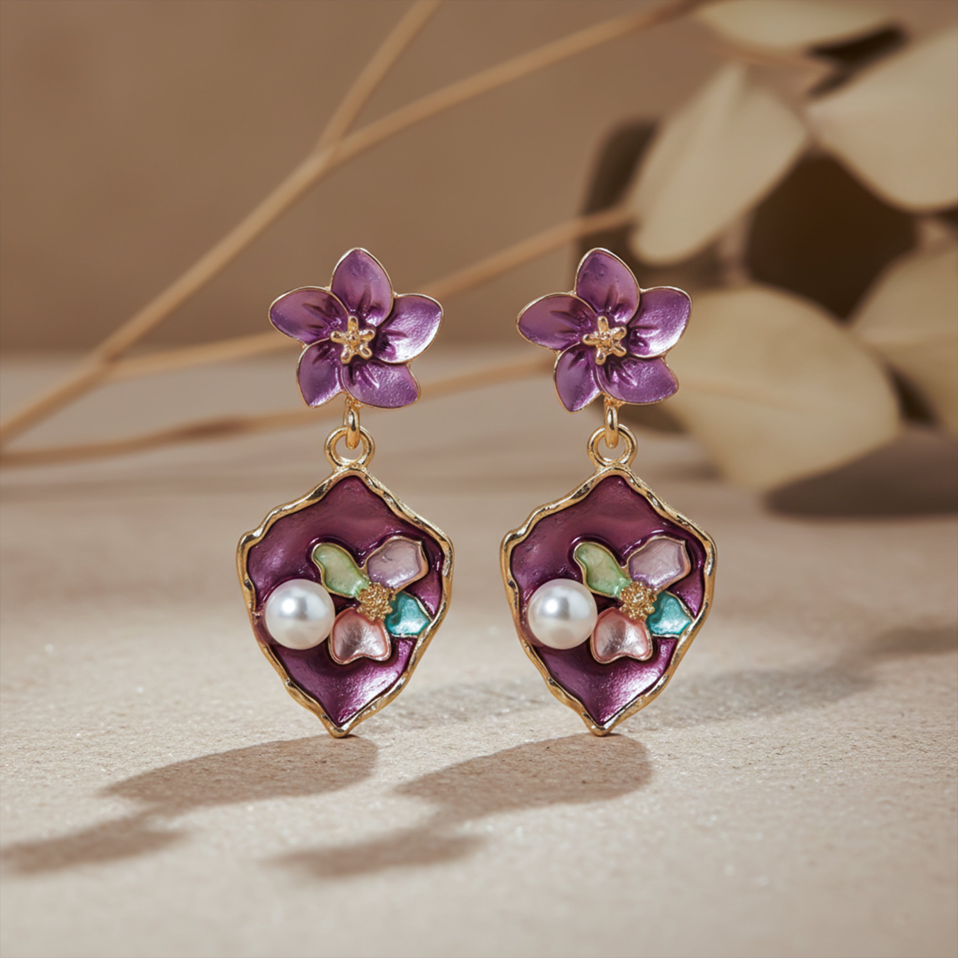Amethyst Bloom Earrings