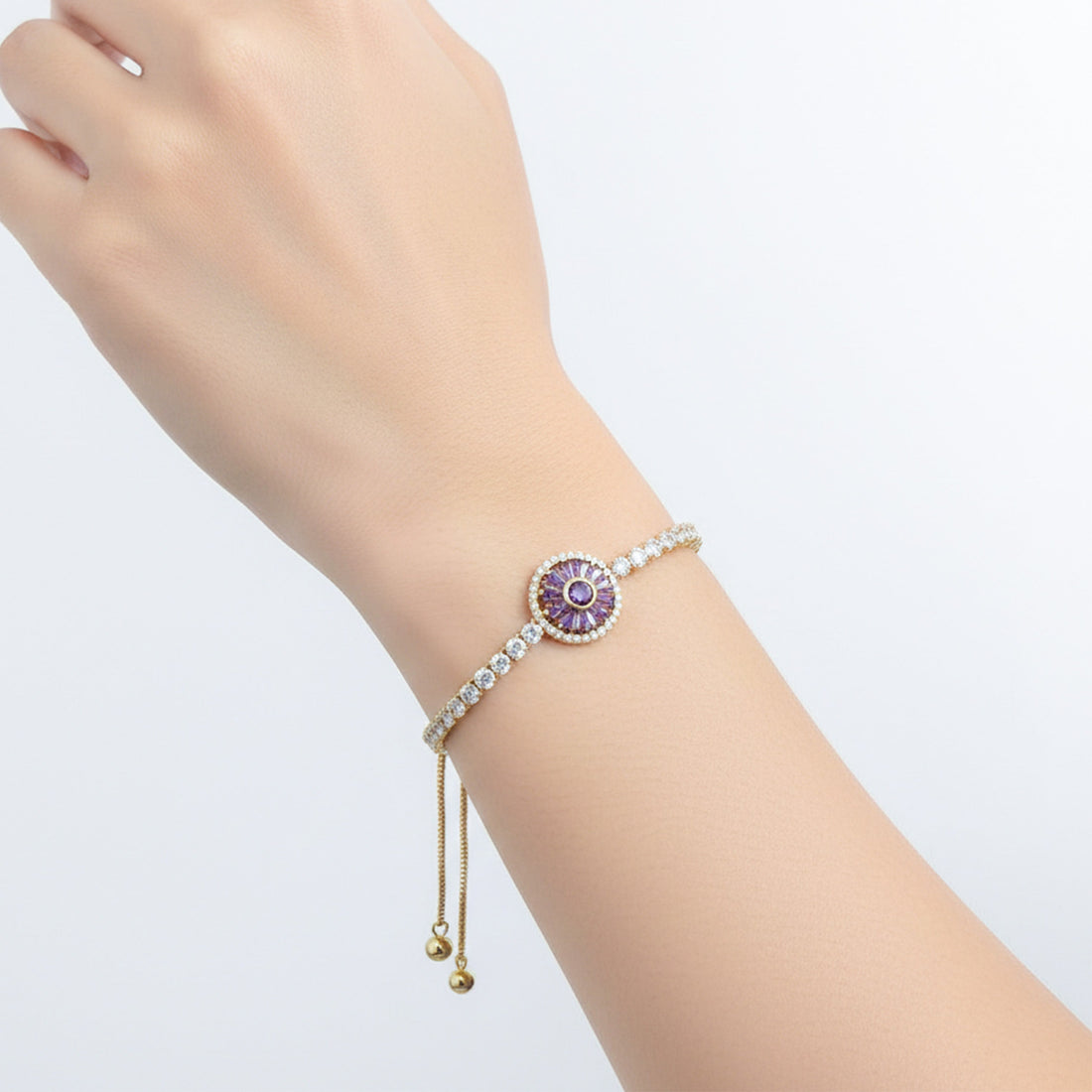 Purple Aura Diamond Bracelet