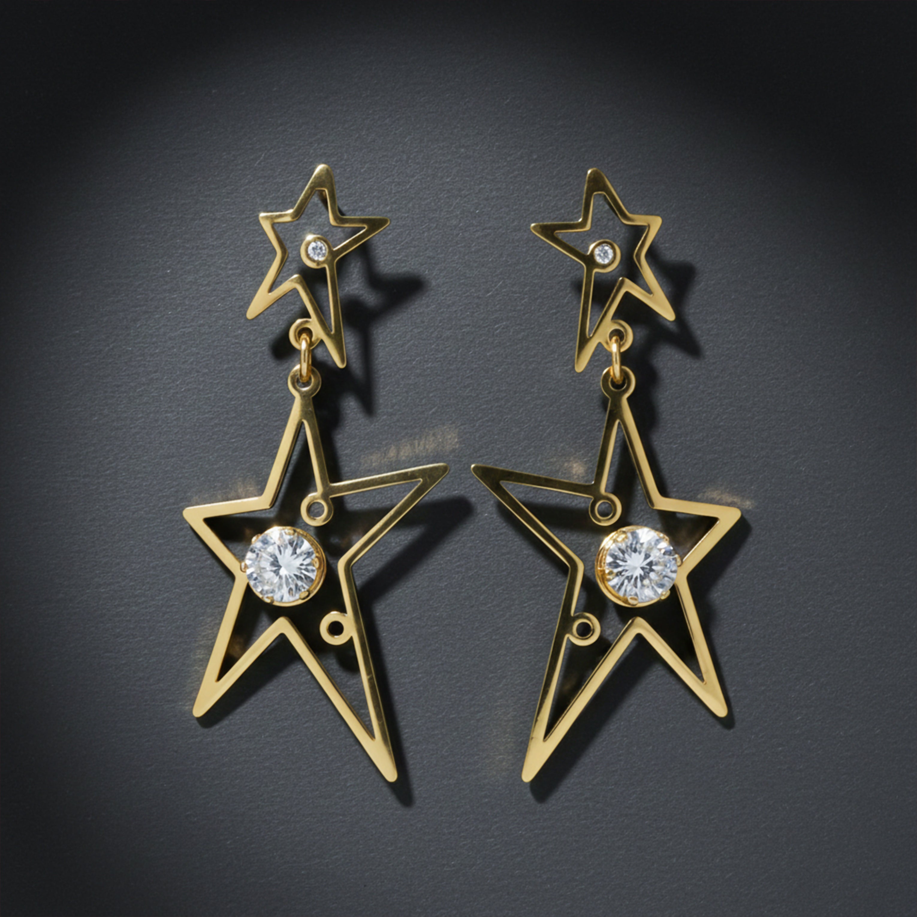 Galaxy Star Dangle Earrings