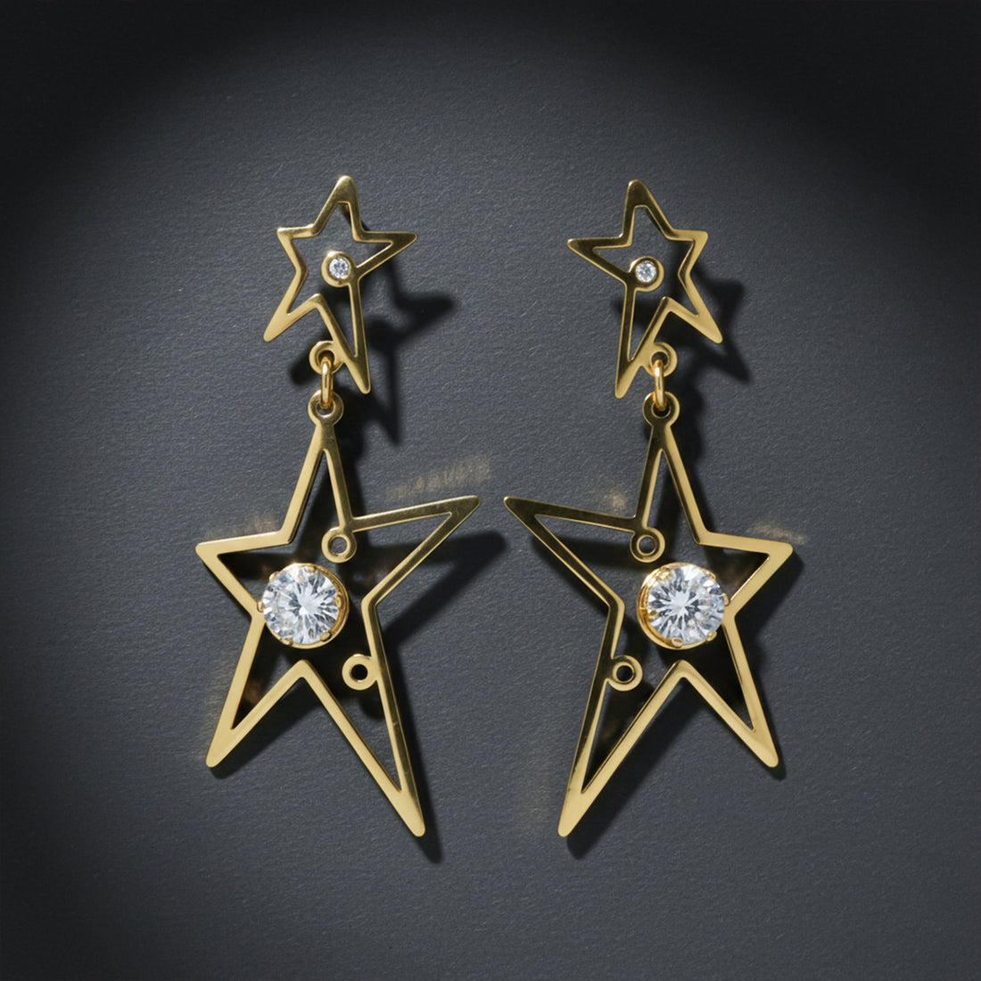 Galaxy Star Dangle Earrings