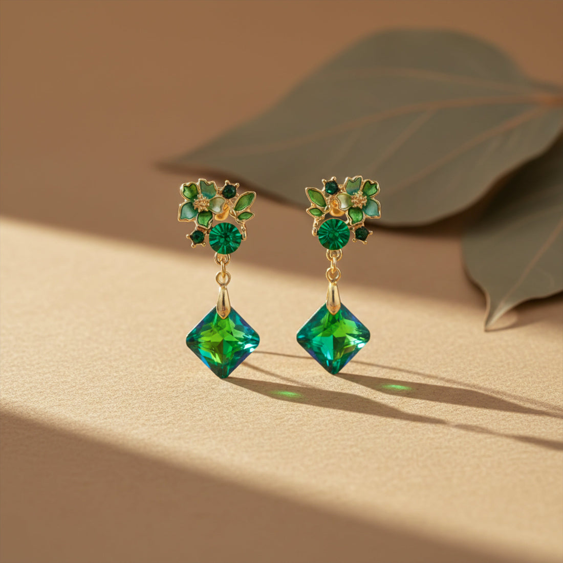 Velvet Emerald Luxe Earrings