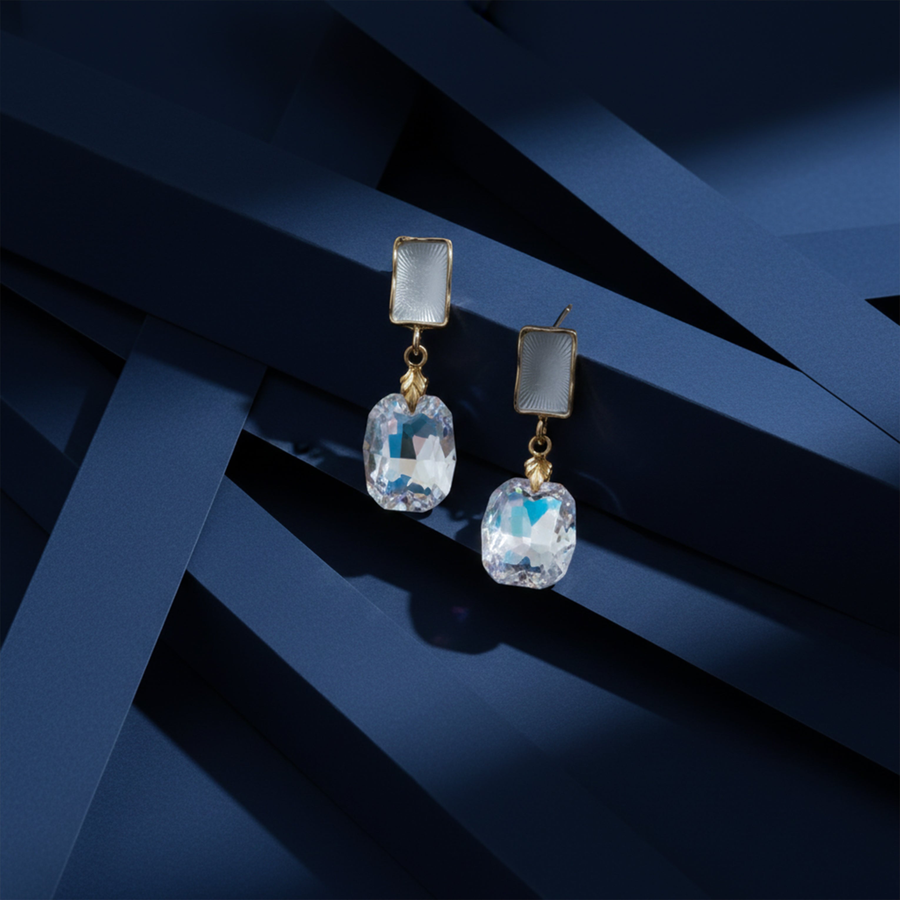 Iridesa Crystal Drop Earrings