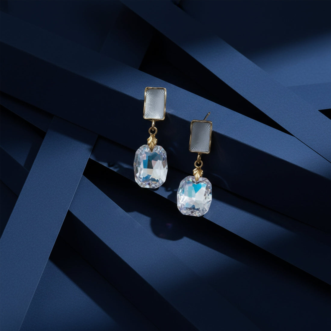 Iridesa Crystal Drop Earrings