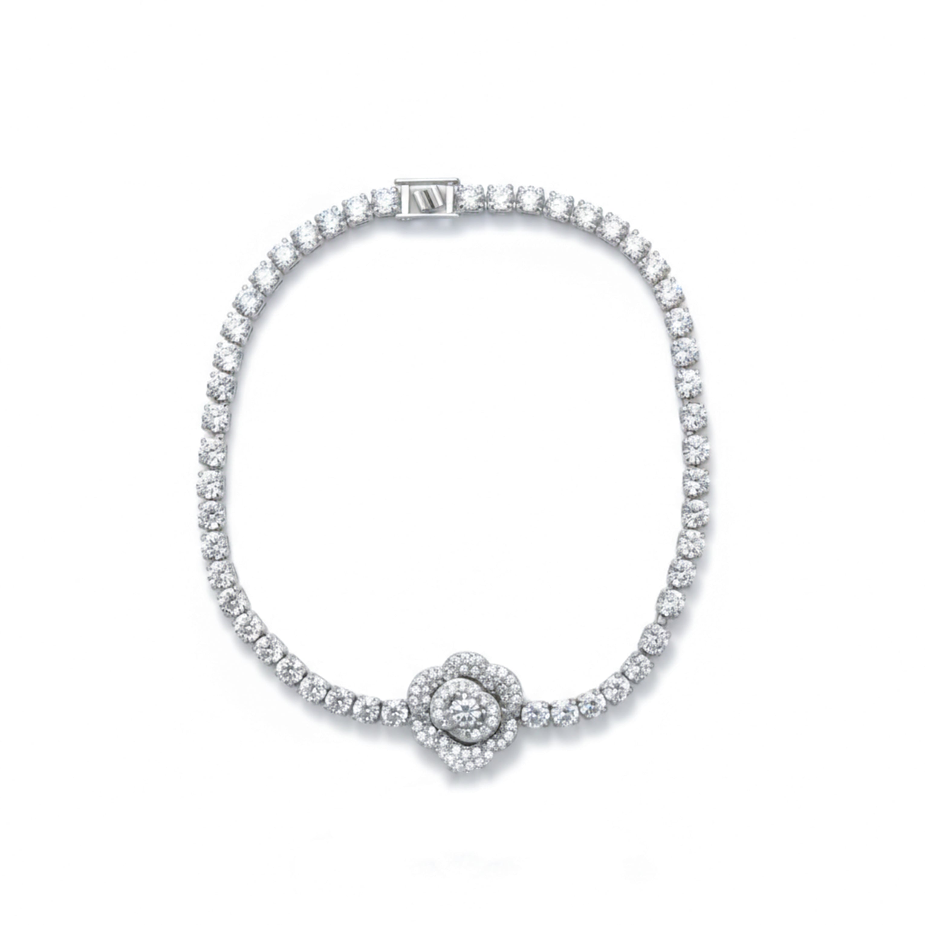 Infinity Blossom Tennis Bracelet