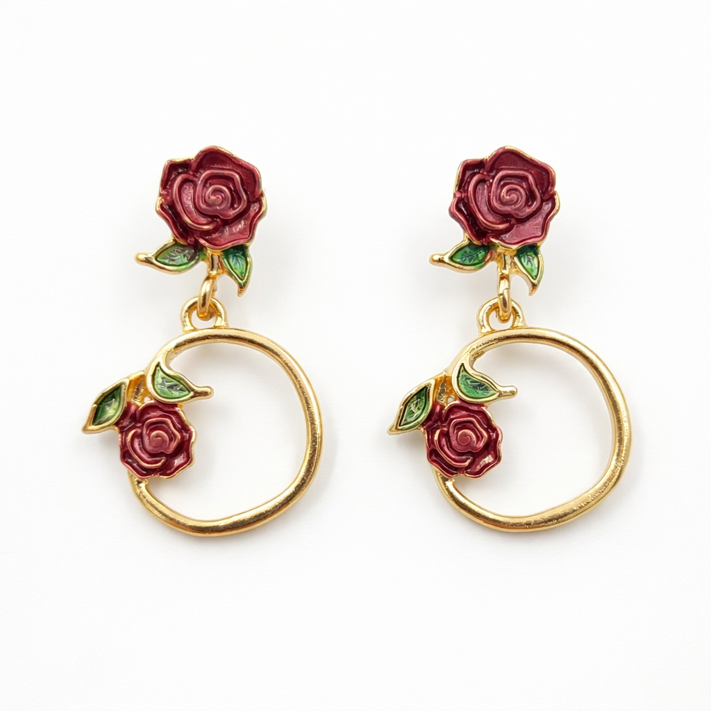 Rose Loop Luxe Earrings