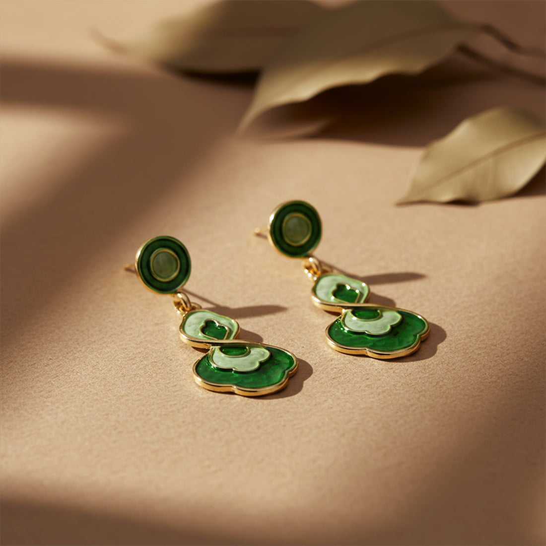 Opaline Green Luxe Earrings