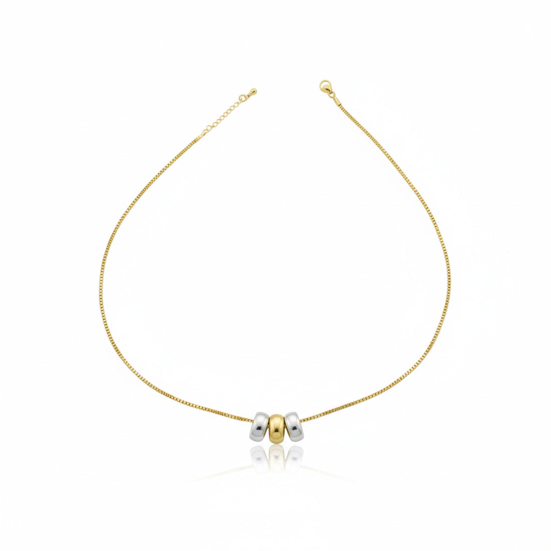 Luxpenny Golden Petal Charm Necklace