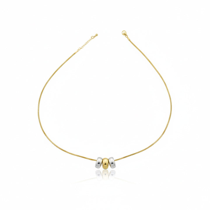Luxpenny Golden Petal Charm Necklace