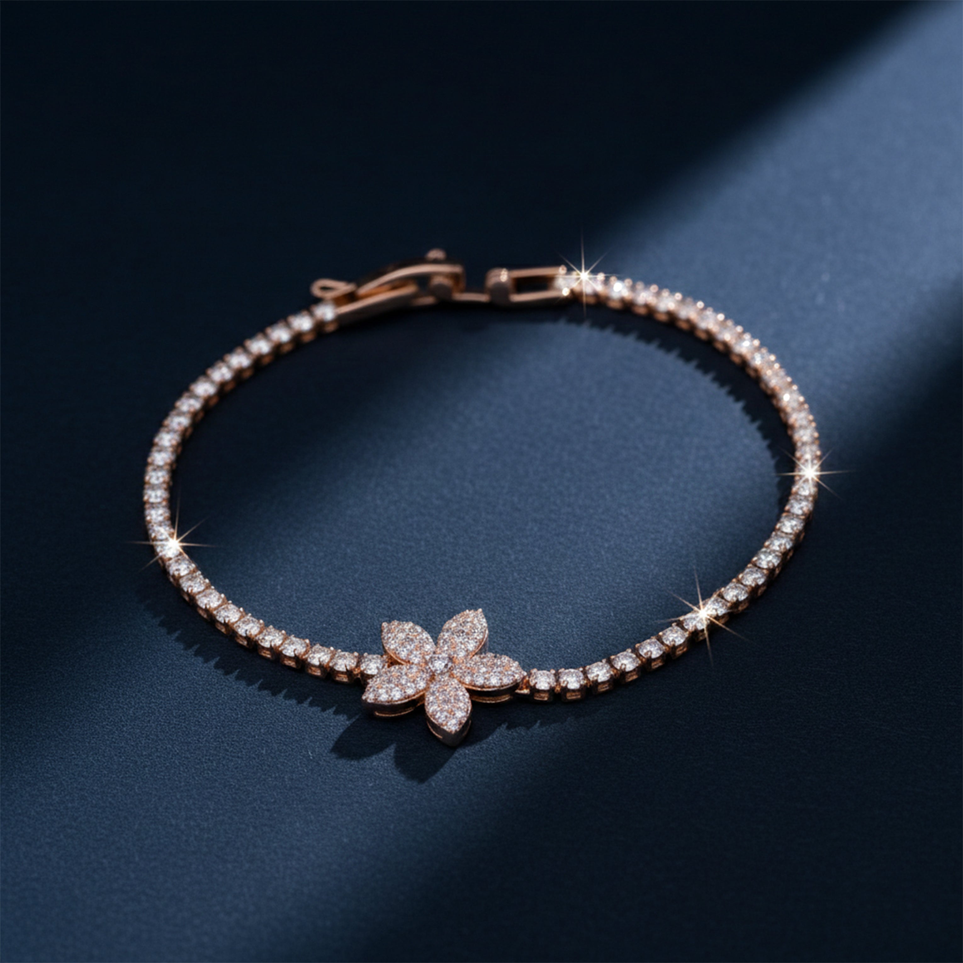 Flora Royale Diamond Tennis Bracelet