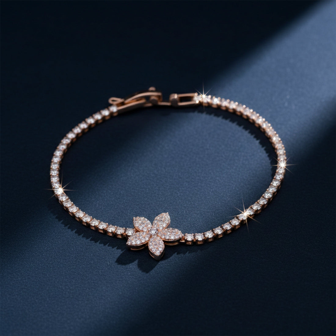 Flora Royale Diamond Tennis Bracelet