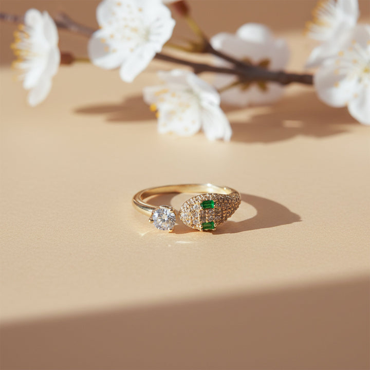 Venom Luxe Diamond Snake Ring