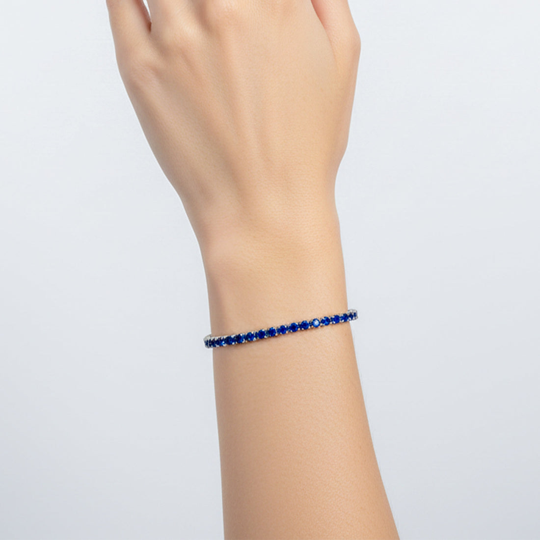 Azure Sapphire Tennis Bracelet