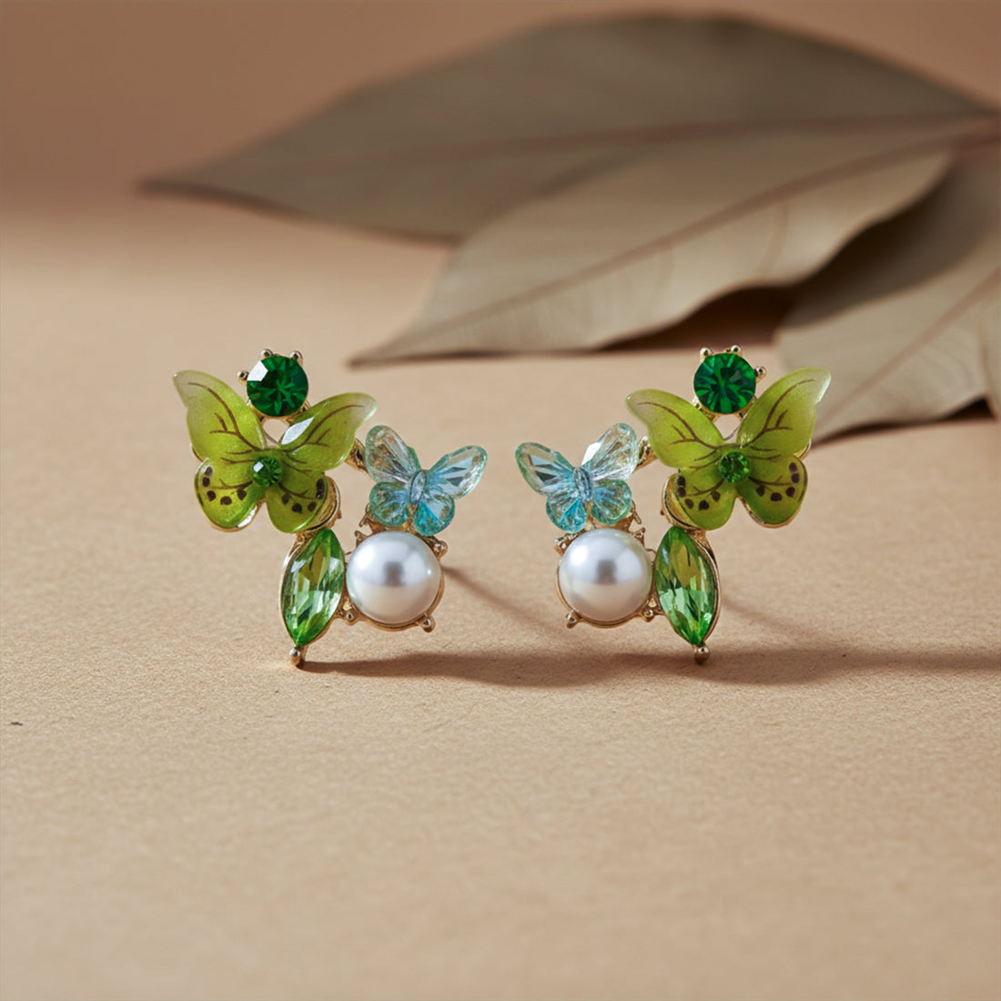 Butterfly Pearl Elegance Earrings