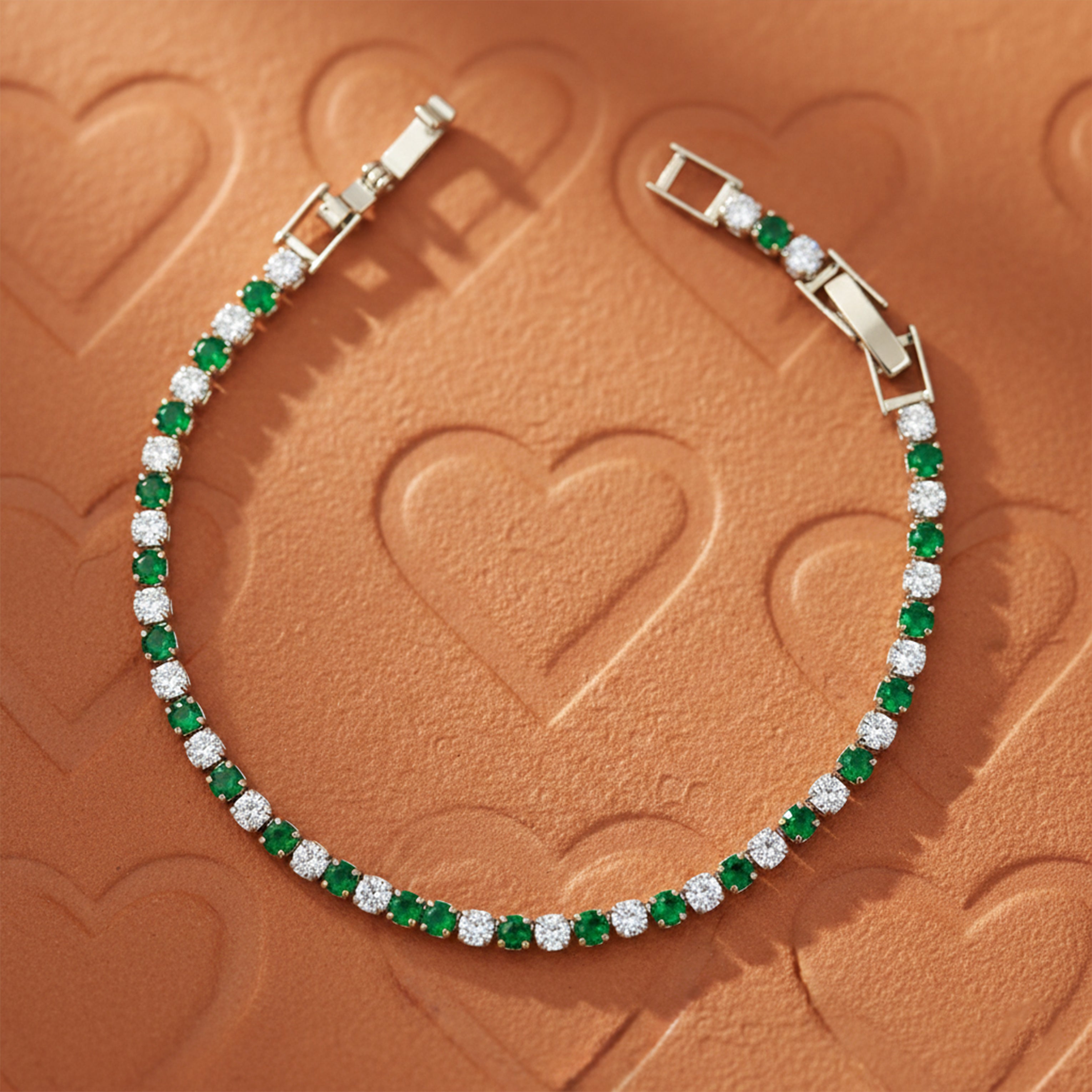 Crown Diamond Tennis Bracelet