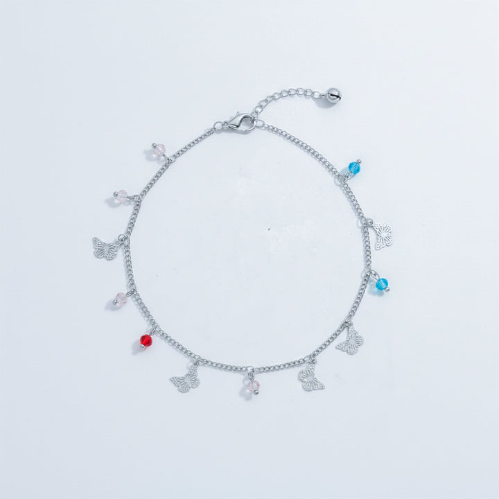 Flutter Butterfly Charm Anklet