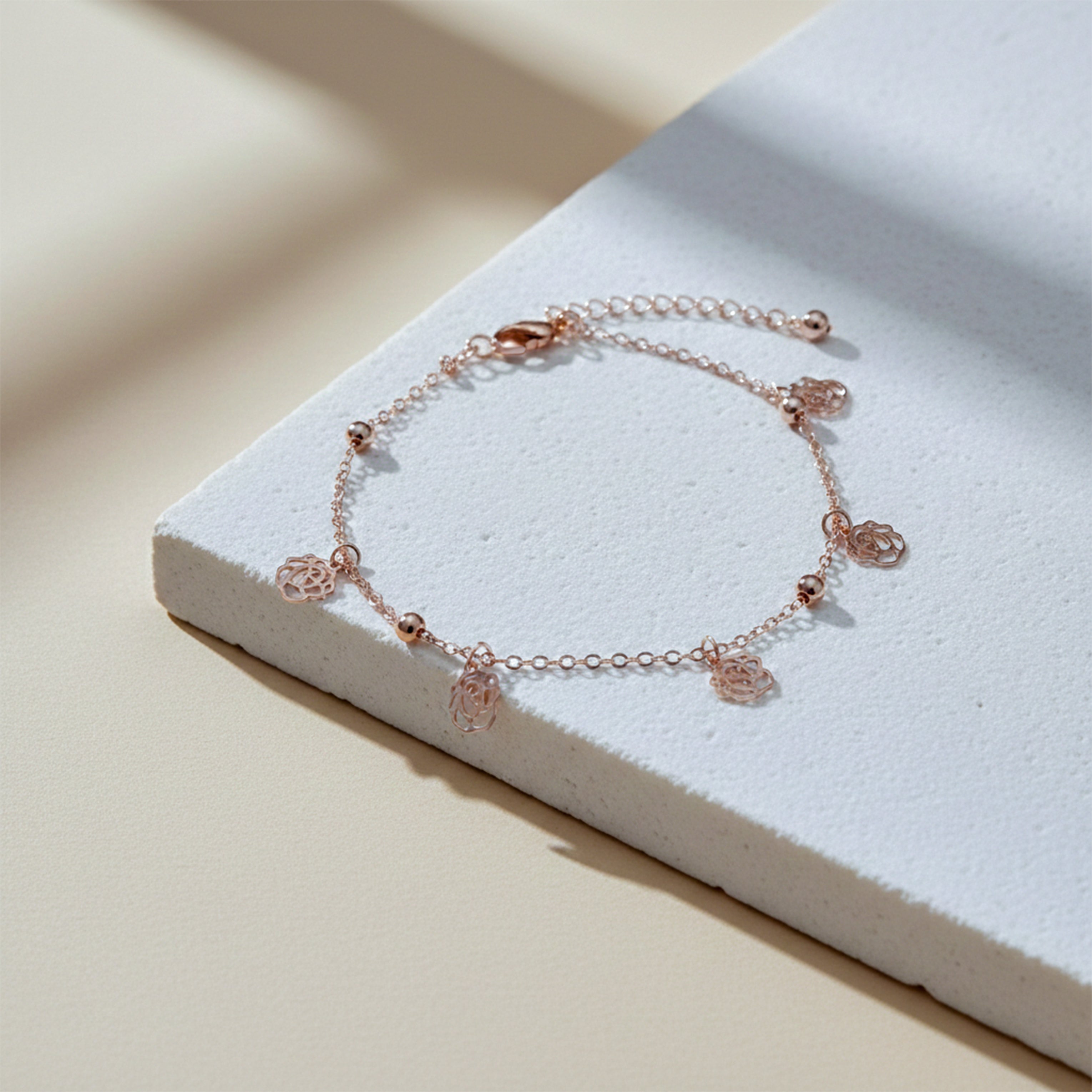 Aura Charm Rose Gold Anklet