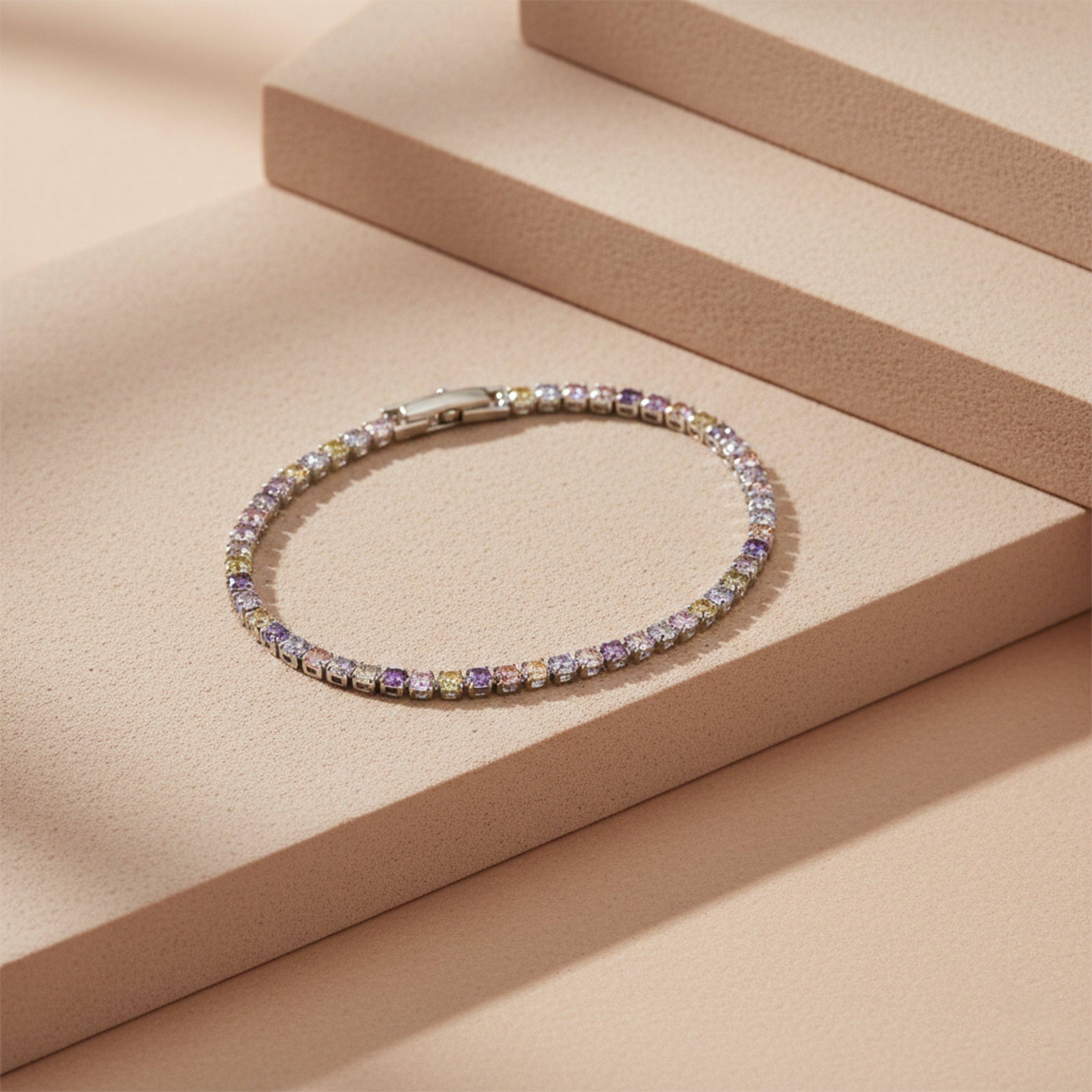 Celestial Prism Tennis Bracelet