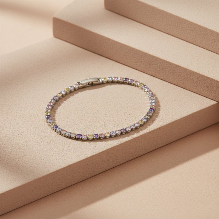 Celestial Prism Tennis Bracelet