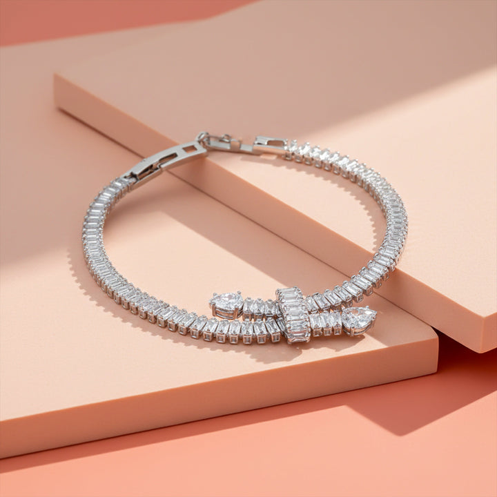 Aurielle Crystal Baguette Bracelet