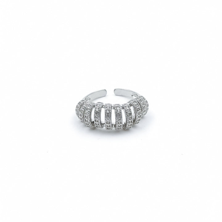 Luxe Pave Diamond Open Band Ring